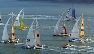 Le Havre 5 November 2003 Transat Jacques Vabre 2003 Start in Le Havre for the Multicoques 60