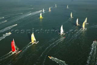 Le Havre 5 November 2003 Transat Jacques Vabre 2003 Start in Le Havre for the Multicoques 60