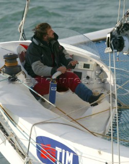 Le Havre 5 November 2003 Transat Jacques Vabre 2003 Start in Le Havre for the Multicoques 60 TimProgettoItalia: Giovanni Soldini