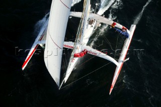 Le Havre 5 November 2003 Transat Jacques Vabre 2003 Start in Le Havre for the Multicoques 60 BISCUIT LA TRINITAINE