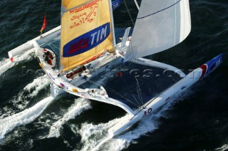 Le Havre 5 November 2003 Transat Jacques Vabre 2003 Start in Le Havre for the Multicoques 60 TimProgettoItalia