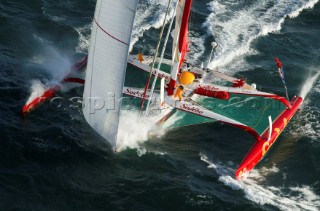 Le Havre 5 November 2003 Transat Jacques Vabre 2003 Start in Le Havre for the Multicoques 60 SODEBO