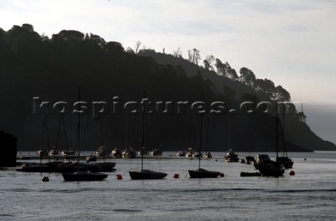 Morning on the Dart river Devon UK