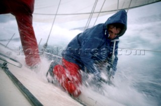 On board in Rough Seas with slow shutter speed