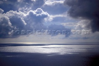 Clouds over the sea