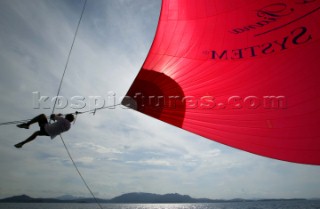 Onboard Maxi My Song Maxi Yacht Rolex Cup 2003, Porto Cervo Sardinia