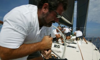 Onboard Maxi My Song Maxi Yacht Rolex Cup 2003, Porto Cervo Sardinia