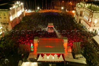 Barcolana 2003, Trieste. The eve of the start - Piazza dell Unitˆ.