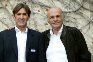 Livorno 22 November 2003. Presentation in Livorno of the Toscana Challenge for the netx Americas Cup 2007. Toscana Challenge Chairman Gualtiero Pantani with the Team Manager Roberto FerrareseAmericas Cup 2007 Valencia Announcement