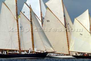 Cannes, France 24 September 2003. Regate Royales  - Prada Trophy 2003. Second Day of racing Photo:Guido Cantini/