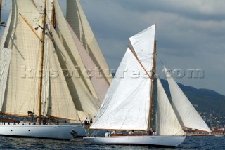 Cannes, France 24 September 2003. Regate Royales  - Prada Trophy 2003. Second Day of racing Photo:Guido Cantini/