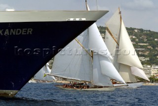 Cannes, France 24 September 2003. Regate Royales  - Prada Trophy 2003. Second Day of racing Photo:Guido Cantini/