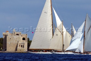 Cannes, France 24 September 2003. Regate Royales  - Prada Trophy 2003. Second Day of racing Photo:Guido Cantini/