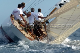 Cannes, France 24 September 2003. Regate Royales  - Prada Trophy 2003. Second Day of racing Photo:Guido Cantini/