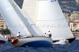 Cannes, France 24 September 2003. Regate Royales  - Prada Trophy 2003. Second Day of racing Photo:Guido Cantini/