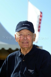 Cannes, France 25 September 2003. Prada Challenge for Classic Yachts - Regates Royales 2003. Third day - no racing for heavy wind conditions . Olin Stephens. Photo:Guido Cantini/