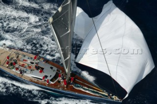 Porto Cervo 08 September 2003. Maxi Yacht Rolex Cup 2003. Leopard of London.