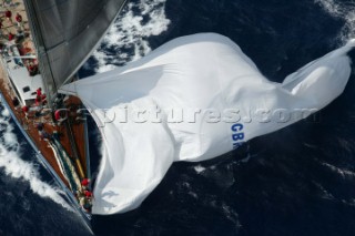 Porto Cervo 08 September 2003. Maxi Yacht Rolex Cup 2003. Leopard of London.