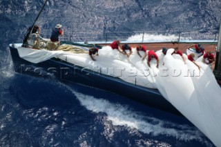 Porto Cervo 08 September 2003. Maxi Yacht Rolex Cup 2003. Leopard of London.