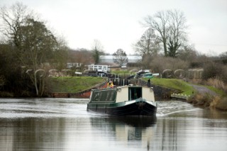 English Canal Boats Kennet and Avon Canals 2003.   Canal boats on English Kennet and Avon Canals.