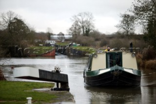 English Canal Boats Kennet and Avon Canals 2003.   Canal boats on English Kennet and Avon Canals.