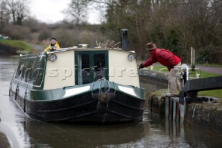 English Canal Boats Kennet and Avon Canals 2003.   Canal boats on English Kennet and Avon Canals.