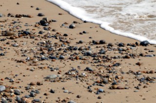 Lowestoft beach.