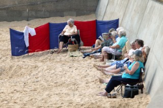 Lowestoft beach.