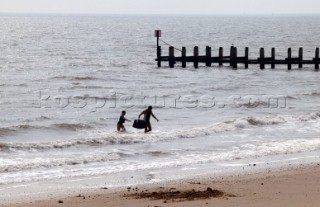 Lowestoft beach.