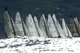 Portoferraio Isola Elba 08 09 2003. Mumm 30 World Championship 2003. 1st Race Start.  Kos Picture Source.