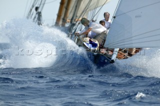 Porto Cervo 03 09 2003. Prada Veteran Boat Rally 2003. Marjatta.  Kos Picture Source.