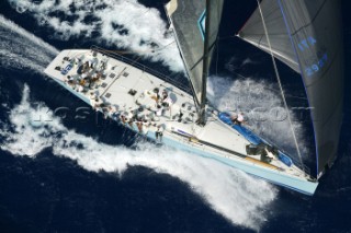 Porto Cervo 08 09 2003. Maxi Yacht Rolex Cup 2003. Idea.  Kos Picture Source.