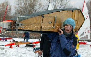 Gyenesdias 20 January 2004. DN ICE SAILING WORLD CHAMPIONSHIP