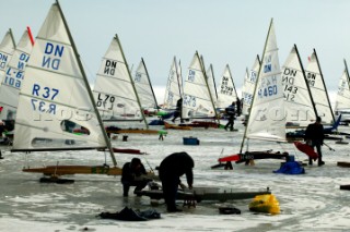 Gyenesdias 20 January 2004. DN ICE SAILING WORLD CHAMPIONSHIP