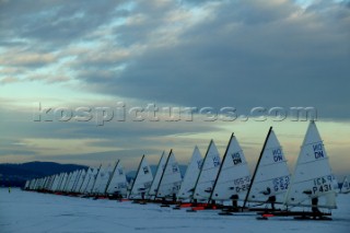 Gyenesdias 20 January 2004. DN ICE SAILING WORLD CHAMPIONSHIP