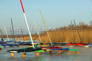 Gyenesdias 21 January 2004. DN ICE SAILING WORLD CHAMPIONSHIP