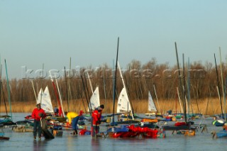 Gyenesdias 21 January 2004. DN ICE SAILING WORLD CHAMPIONSHIP