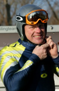 Balatonfured 17 January 2004. DN Ice World Championship 2004 on the Balaton lake:. Carol Jablonski POL. Seven  Time Ice Sailing World Champion. . Carol will be the skipper of  Toscana Challenge, the new Italian Team for the next Americas Cup.