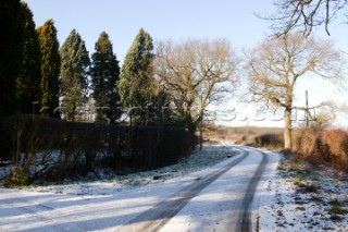 Snow and ice winter scenes UK