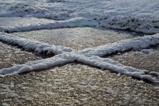 Snow and ice winter scenes UK