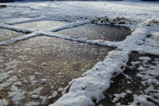 Snow and ice winter scenes UK