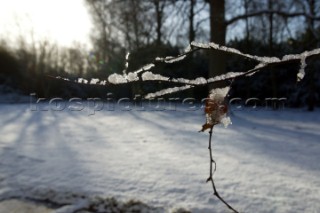 Snow and ice winter scenes UK