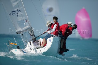 Melges 24 skipper and World Champion Shark Khan of Pegasus Racing at Key West Race Week 2004