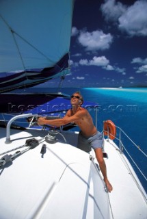 Cruising Pine Island, New Caledonia in the Pacific