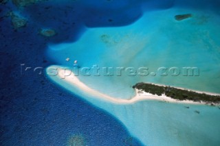 Cruising Pine Island, New Caledonia in the Pacific