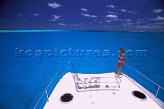 Cruising Pine Island, New Caledonia in the Pacific