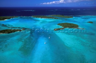 Cruising Pine Island, New Caledonia in the Pacific