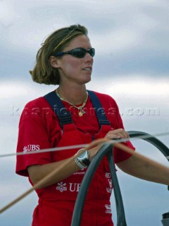 Volvo Ocean Race 2001-2002 - 29-12-2001 - Sydney Hobart - Tappa 3. Lisa McDonald allarrivo ad HobartVolvo Ocean Race 2001-2002 - 29-12-2001 - Sydney Hobart - Leg 3. Lisa McDonald at the arrival in Hobart.