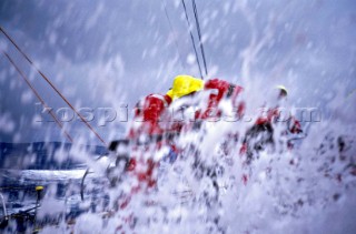 Leg 4 - Auckland to Rio de Janeiro. Volvo Ocean Race 2001-2002. On board of Amer Sports One. Photo: Stefano Rizzi/