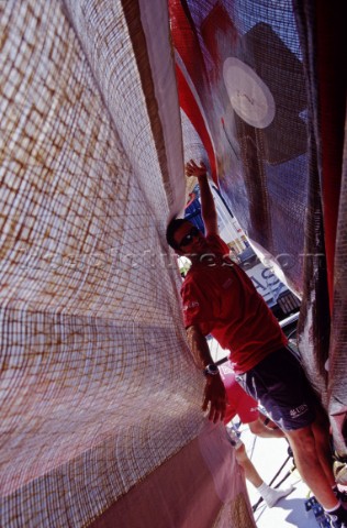 Volvo Ocean Race 20012002  Giugno 2002 Goteborg Svezia  Tappa 9  Partenza Pepe Ribes di Amer Sports 
